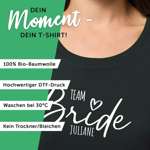 Spersonalizowany T-shirt dla kobiet - TEAM Bride
