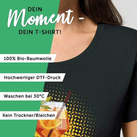 Damski T-shirt z nadrukiem - Hallöchen Aperölchen