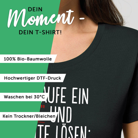 T-shirt imprimé pour femme - J'achète un A