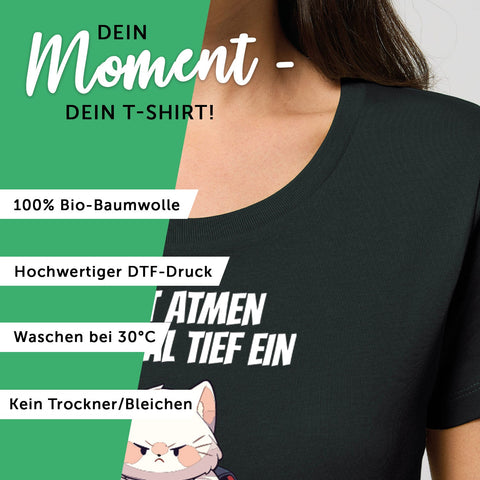 Damski T-shirt z nadrukiem - A teraz wszyscy oddychają
