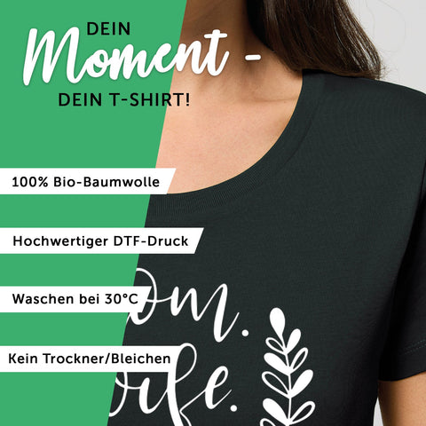 Damski T-shirt z nadrukiem - Mama. Żona. Szefowa.