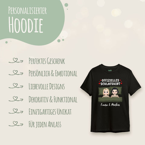 Spersonalizowany, powiększony T-shirt – oficjalna koszulka do spania