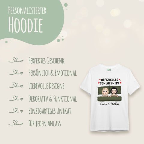 Spersonalizowany, powiększony T-shirt – oficjalna koszulka do spania