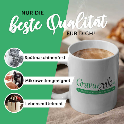 Bedruckte Tasse mit Spruch Alles toll Kurwa