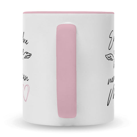 Bedruckte Tasse mit Spruch Engel ohne Flügel