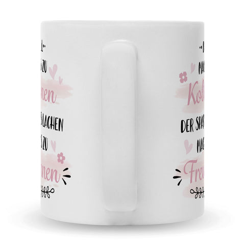 Bedruckte Tasse mit Spruch Der Zufall machte uns zu Kolleginnen