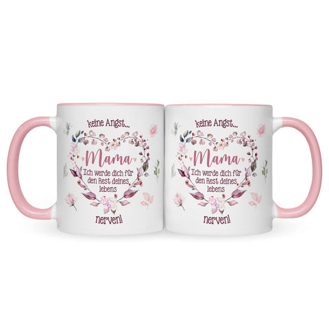 Bedruckte Tasse mit Spruch Keine Angst Mama