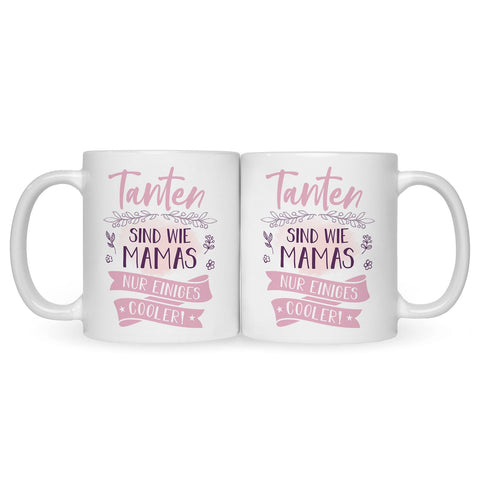 Bedruckte Tasse mit Spruch Tanten sind wie Mamas