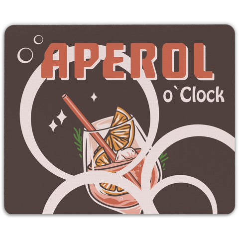 Bedrucktes Mousepad - Aperol o' Clock