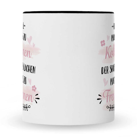 Bedruckte Tasse mit Spruch Der Zufall machte uns zu Kolleginnen