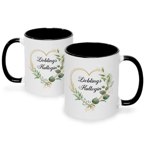 Bedruckte Tasse mit Spruch Lieblingskollegin