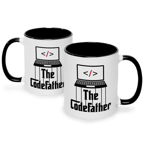 Bedruckte Tasse mit Spruch - The Codefather
