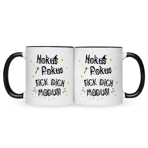 Bedruckte Tasse mit Spruch Hokus Pokus