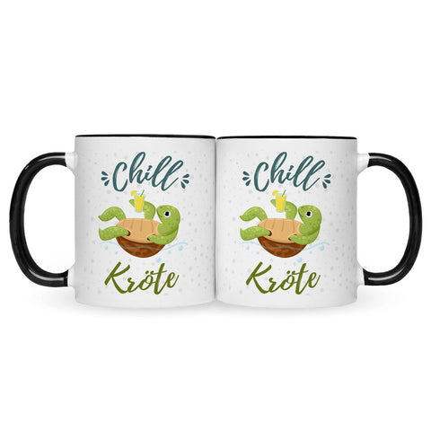 Bedruckte Tasse mit Spruch - Chillkröte