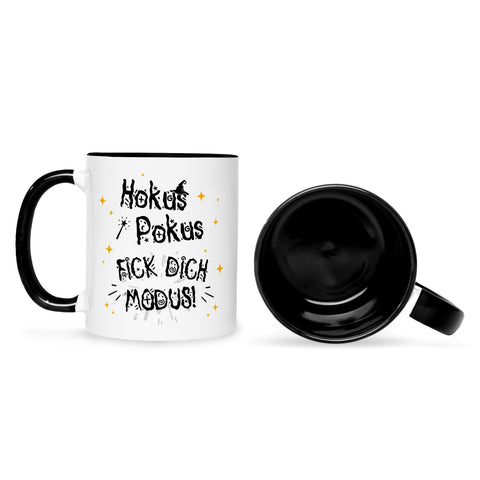 Bedruckte Tasse mit Spruch Hokus Pokus