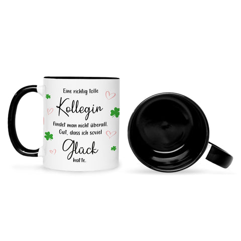 Bedruckte Tasse mit Spruch Tolle Kollegin