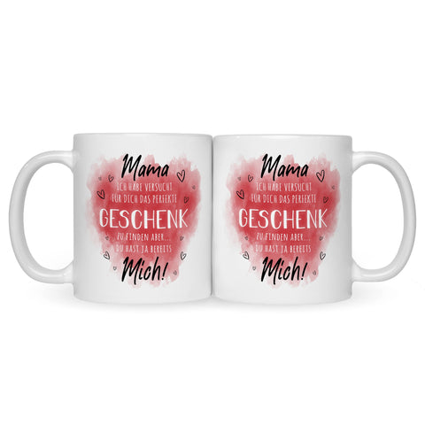 Bedruckte Tasse mit Spruch Geschenk für Mama