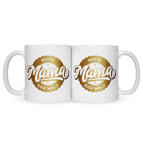 Bedruckte Tasse mit Spruch Beste Mama der Welt