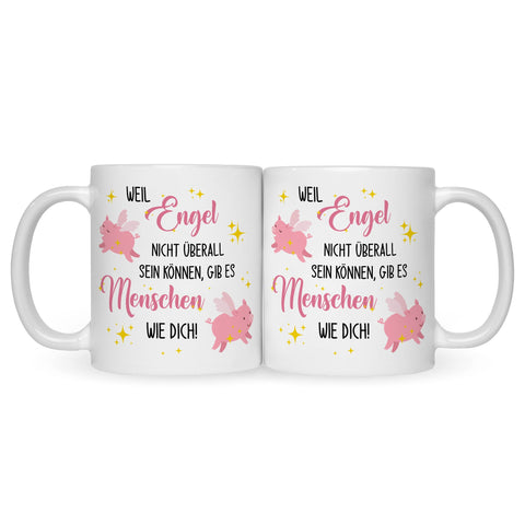 Bedruckte Tasse mit Spruch Menschen wie Dich