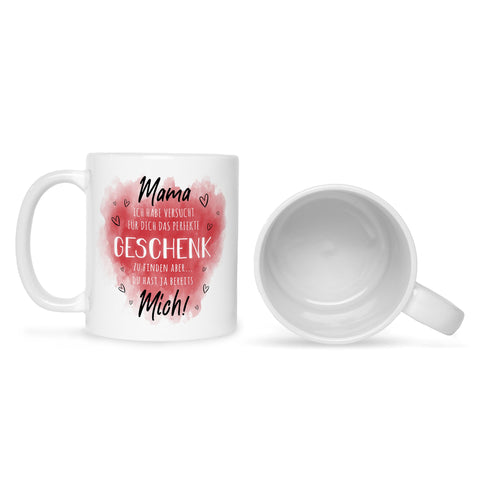 Bedruckte Tasse mit Spruch Geschenk für Mama