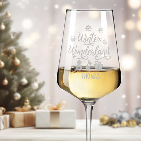 Leonardo Weinglas mit Gravur - "Winter Wonderland"