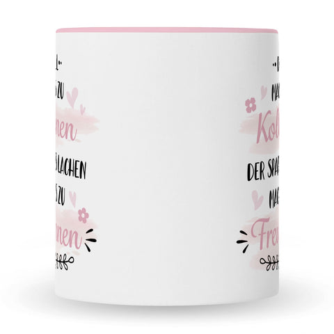 Bedruckte Tasse mit Spruch Der Zufall machte uns zu Kolleginnen