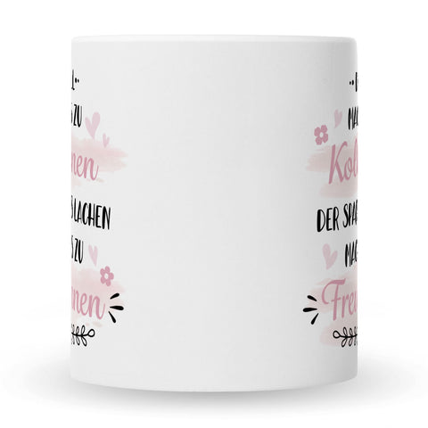 Bedruckte Tasse mit Spruch Der Zufall machte uns zu Kolleginnen