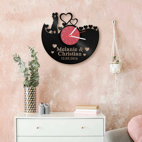 Schallplattenuhr "Ach Du Liebe Zeit"