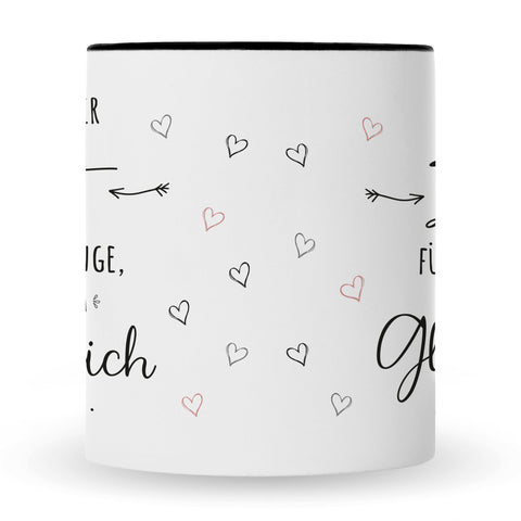 Bedruckte Tasse mit Spruch Nimm dir Zeit
