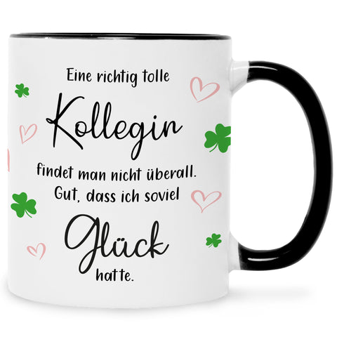 Bedruckte Tasse mit Spruch Tolle Kollegin