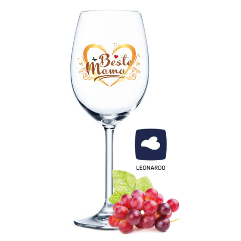 Leonardo Weinglas mit UV-Druck "Beste Mama"
