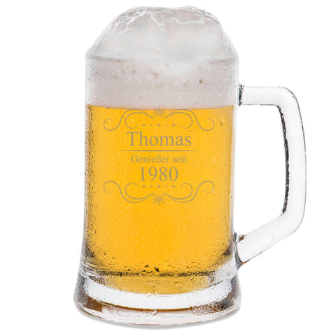 Montana Bierkrug mit Gravur "Biergenießer"