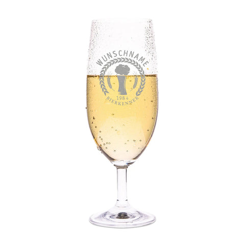Bierglas mit Gravur