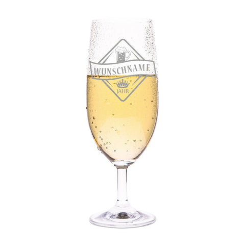 Bierglas Bierkenner Wunschname