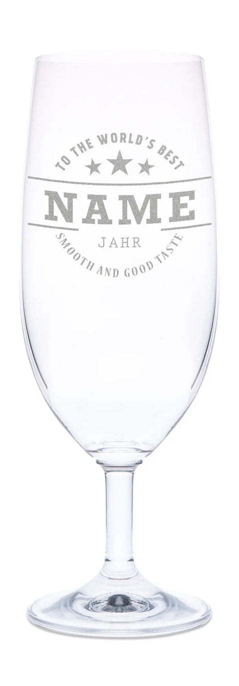 Bierglas mit Gravur To the worlds best