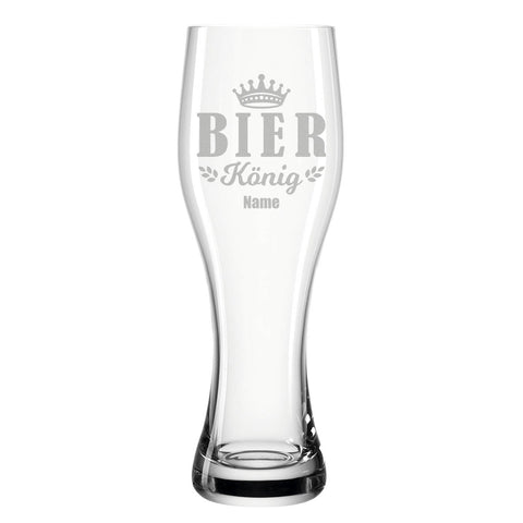 Leonardo Weizenglas "Bierkönig V2" mit Namen