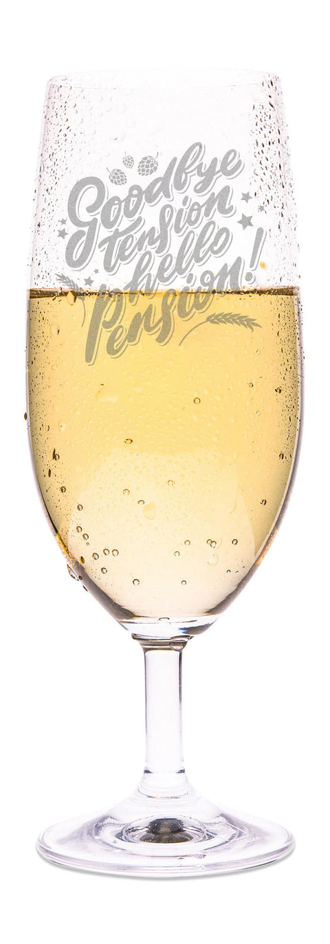 Leonardo Bierglas mit Gravur "Goodbye Tension"