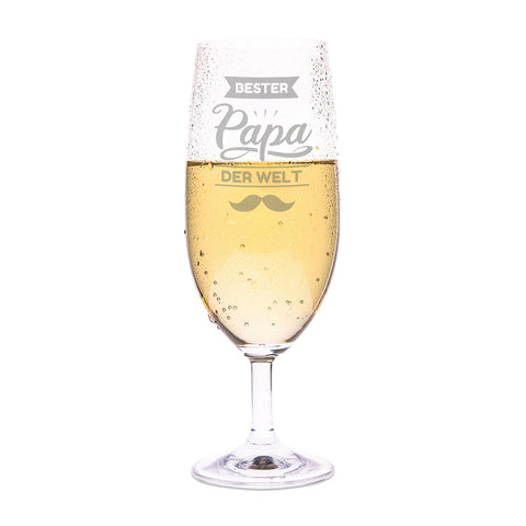 Leonardo Bierglas mit Gravur "Bester Papa der Welt V2"