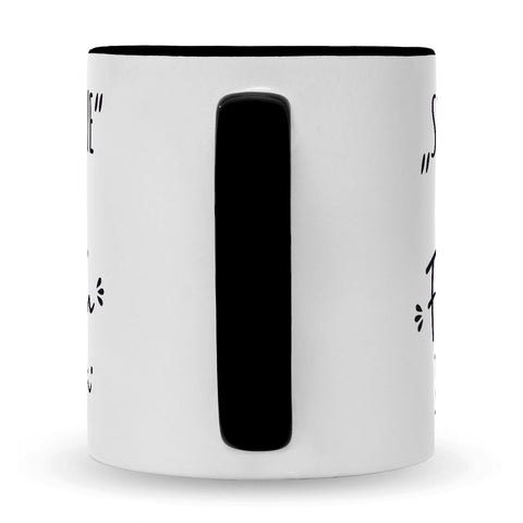 Bedruckte Tasse mit Spruch Das Fick dich im Büro