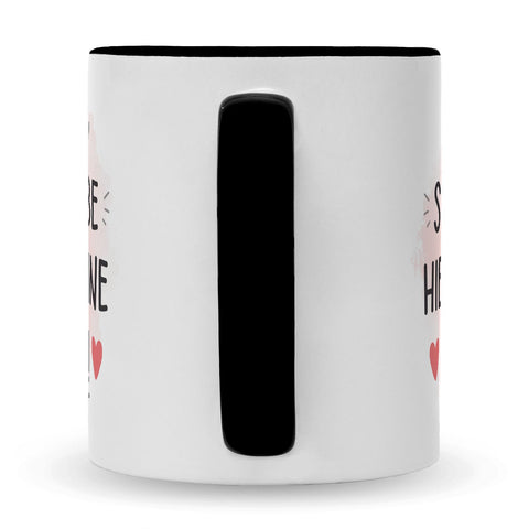 Bedruckte Tasse mit Spruch Wird scheiße ohne dich