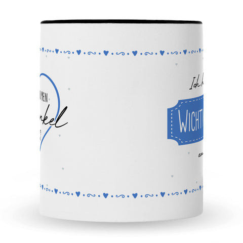 Bedruckte Tasse mit Spruch Ich habe eine wichtige Frage an dich! Patentante/Patenonkel