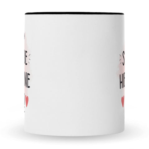 Bedruckte Tasse mit Spruch Wird scheiße ohne dich