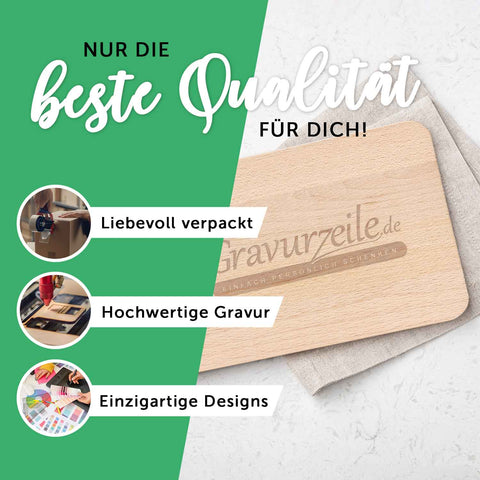 Frühstücksbrettchen aus Holz mit Gravur - it´s the most Wonderful time of the Year - Weihnachtsdeko