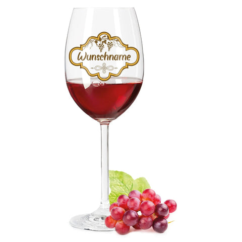 Leonardo Weinglas "Weinranke" mit Namen Gravur
