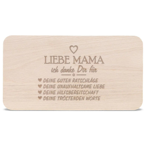 Frühstücksbrettchen "Danke für alles Mama"
