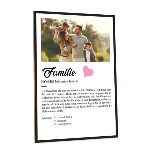 Holzschild Kunstdruck Personalisiert mit Namen & Bild