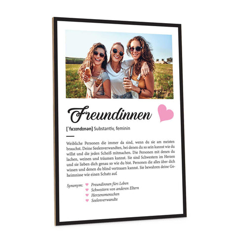 Holzschild Kunstdruck Personalisiert mit Namen & Bild