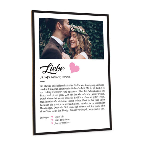 Holzschild Kunstdruck Personalisiert mit Namen & Bild
