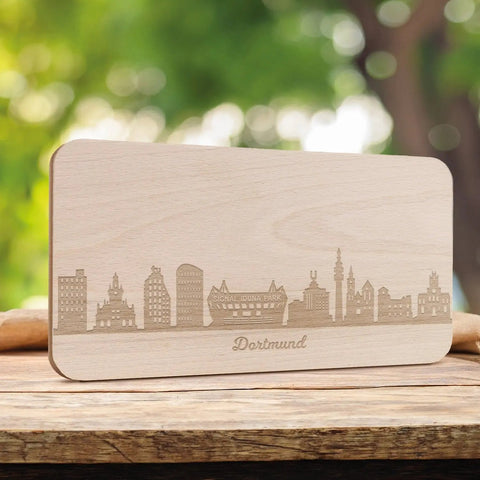 Frühstücksbrettchen Skyline Dortmund