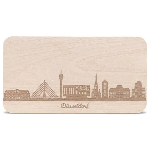 Frühstücksbrettchen Skyline Düsseldorf